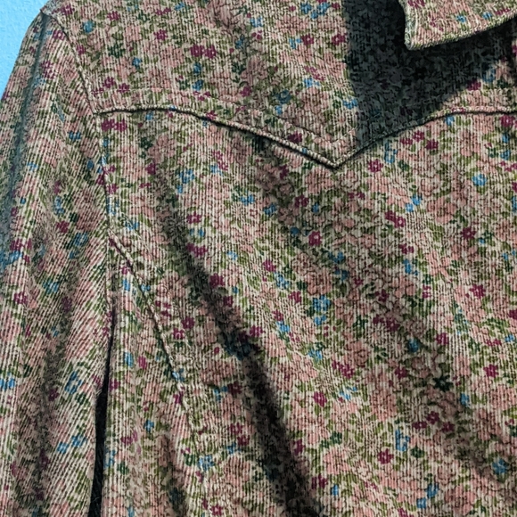 Jacob  floral corduroy top - Picture 3 of 7